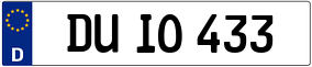 Trailer License Plate